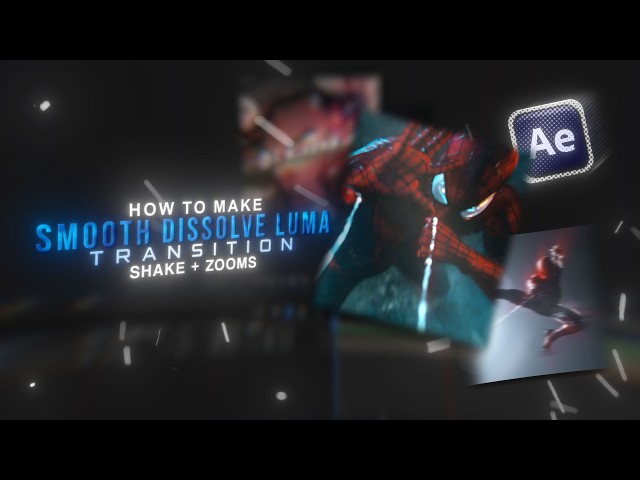 How to make Smooth Dissolve Luma Transition | After Effects Tutorial