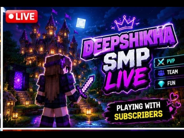 🎉 Public SMP LIVE | Java + Bedrock Players Welcome | 24/7 Online Server