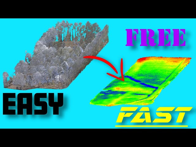 Point Cloud to Ground Surface - The CSF & Rasterization Method