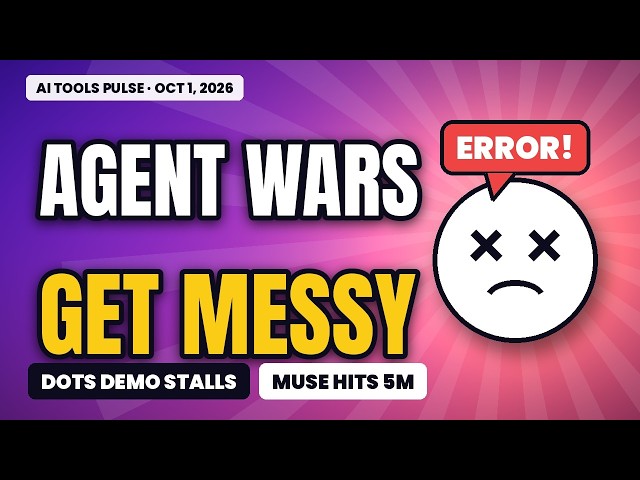 OpenAI's Dots Demo Stalls, Muse Hits 5M & the AI Agent Wars