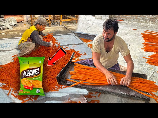 AMAZING PROCESS OF MAKING SNACKS | HOW GOLD FINGER FRYUMS ARE MADE | MEGA FOOD FACTORY