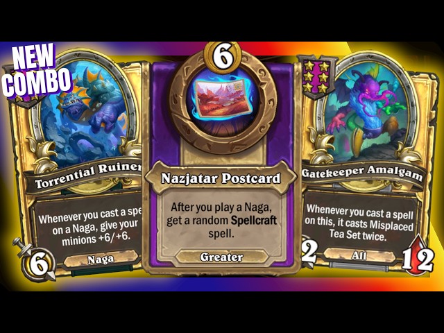 New Cards New Season Crazy Naga | Hearthstone Battlegrounds