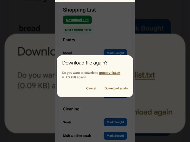 I Built a Smart Grocery Tracker with ESP32 + MQTT 🛒
