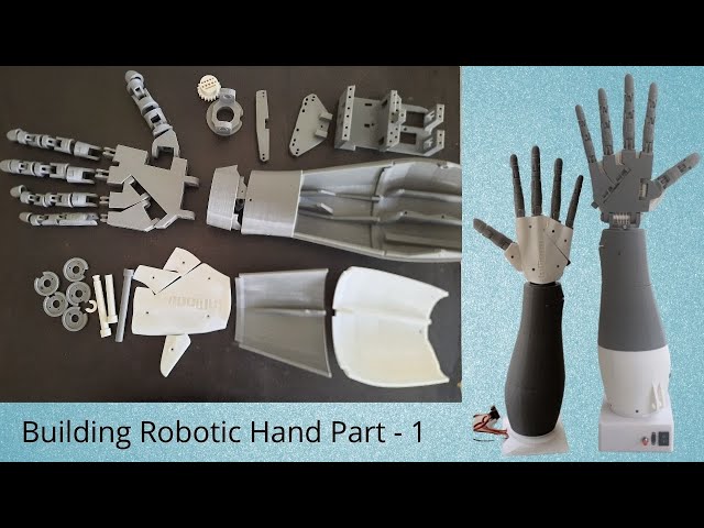How to Make Robotic Hand Using Servo Motor | Part-1 | Inmoov | Right Hand