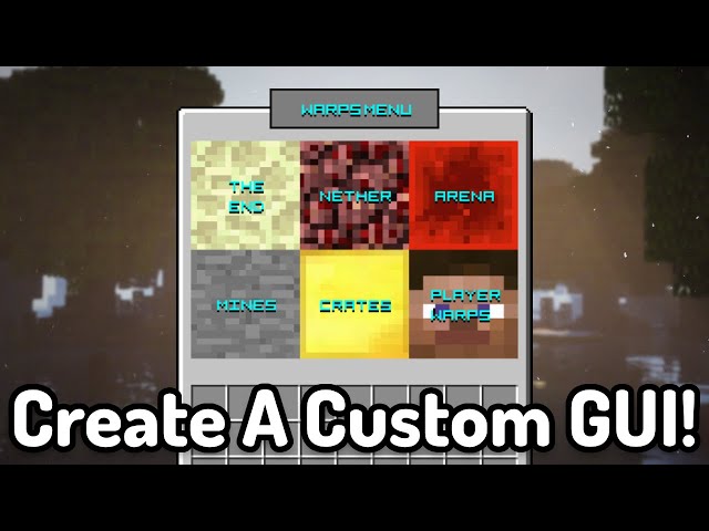 Make Your Own Custom GUI for Minecraft!