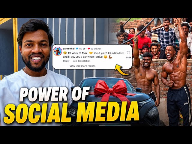 Power Of Social Media 🔥 Ashtonhall Gifted New Car To Indian Ashtonhall Aka Yogendra Era ☠️