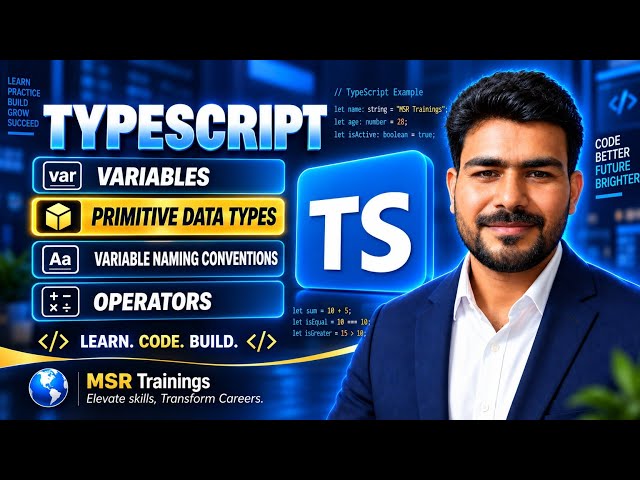 Typescript variables, data types, operators - Session 2 -  🚀 Master Playwright with Typescript