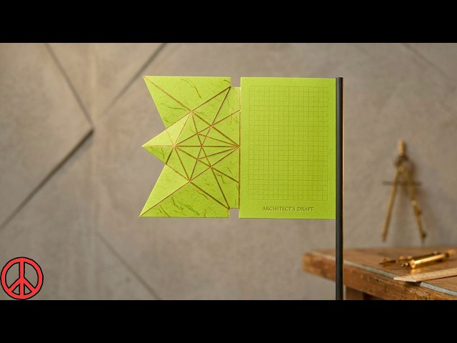 Tessellation origami flag | flag craft | art paper flag | Flag Paper