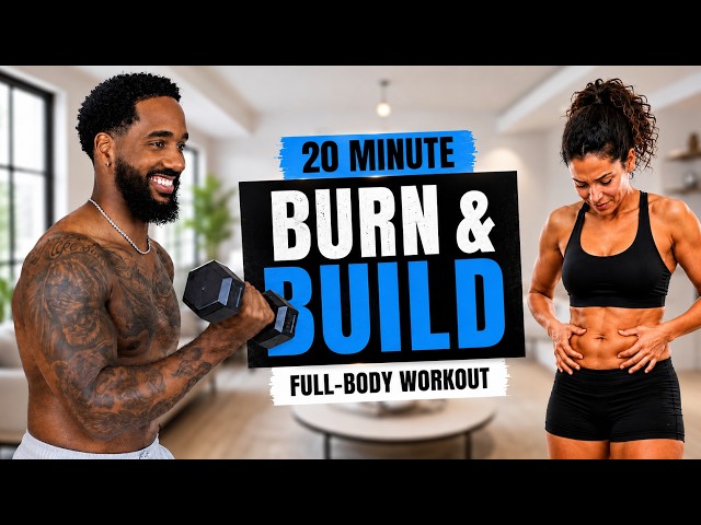 20 MIN FULL BODY DUMBBELL WORKOUT || Burn Fat & Tone up at Home (No Repeat)