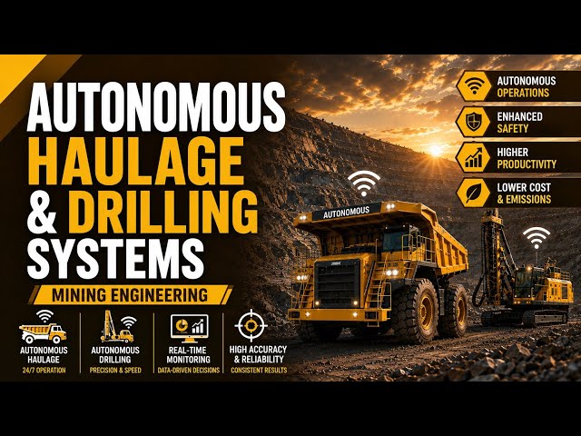 Autonomous Haulage & Drilling Systems | Mining Engineering | Uplatz