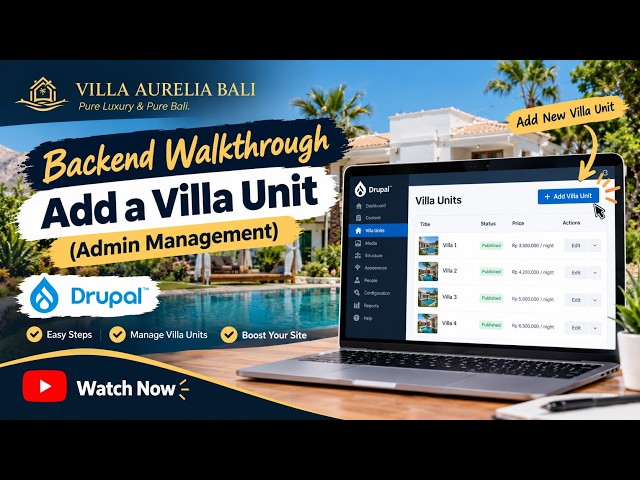 Villa Aurelia Bali | How to Add a New Villa Unit