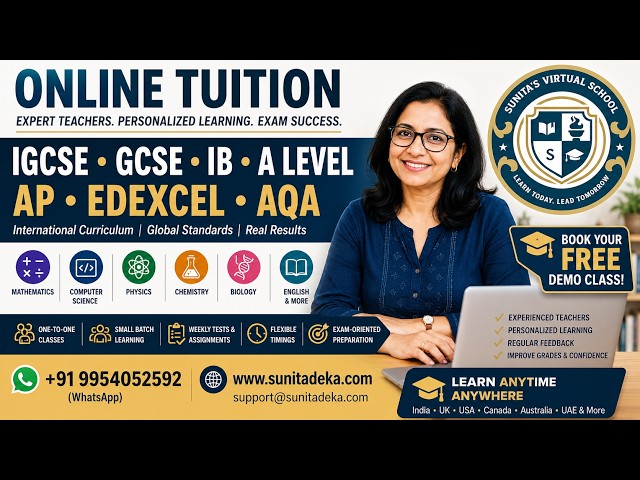Best Online Tuition for GCSE IGCSE IB A level AP AQA edexcel | Expert Teachers