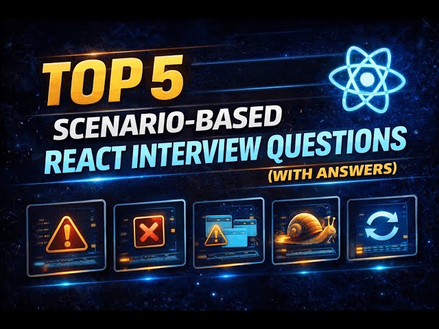 React Interview: Top 5 Real-World Scenario Questions You Must Know #react  #frontend