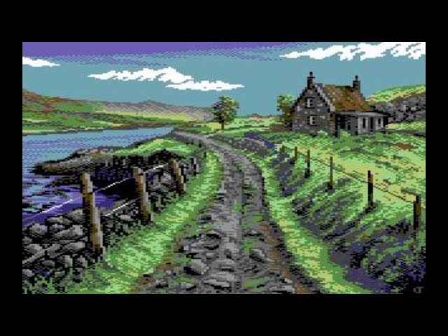 Cottage Path Commodore 64 Pixel Sketch