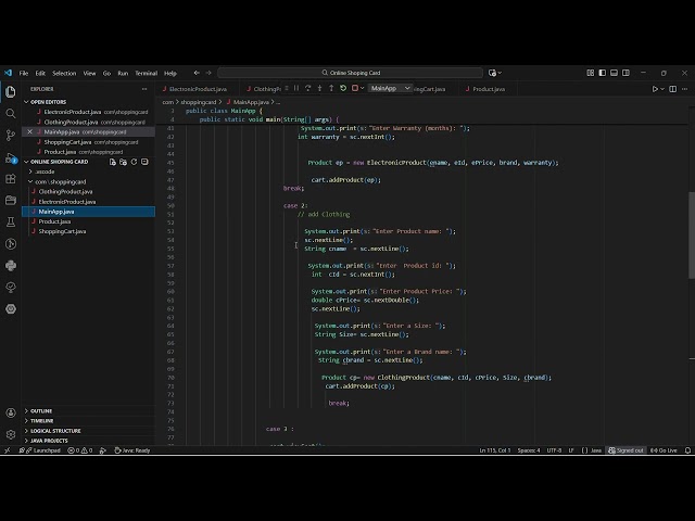 Java Mini Project #java