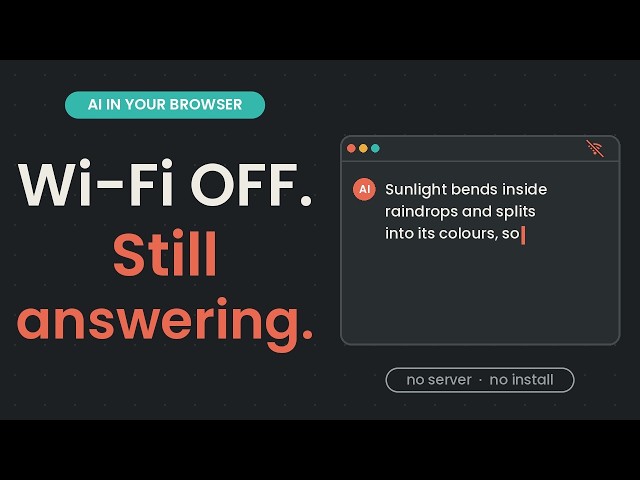 WebLLM Explained Simply: Run AI in Your Browser (No Server, Works Offline)