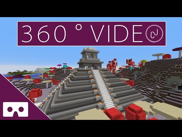 Minecraft Mushroom Temple 360° VR Timelapse