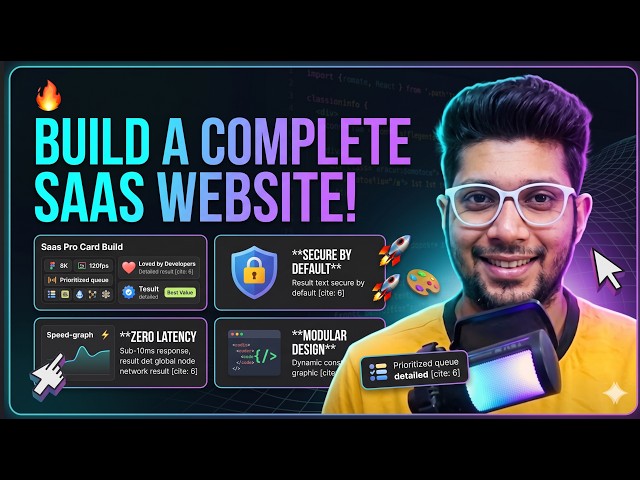 Code a Complete SaaS Cyberpunk Gaming Landing Page | Full 2-Hour HTML/CSS Project