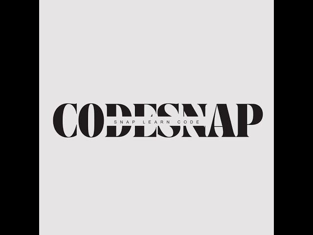 Snap Learn Code #programming #codesnap #coding
