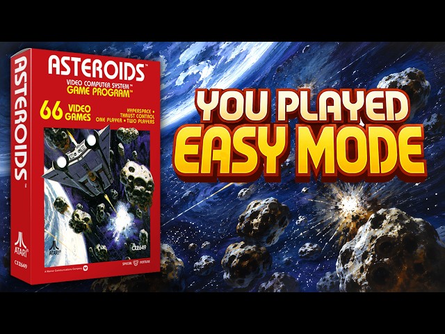 Atari 2600 ASTEROIDS Is Harder Than You Remember