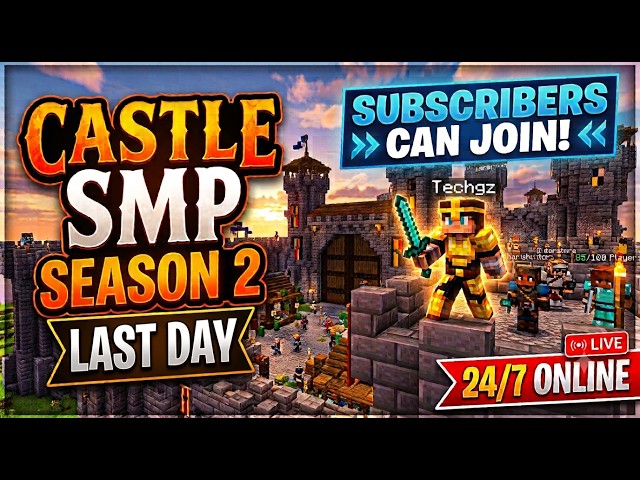 NEW PUBLIC SMP LIVE 🔥 | JOIN NOW! | 24/7 ONLINE Minecraft SMP