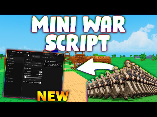 *NEW* Mini War Script (PASTEBIN 2026) ( AUTO FARM , AUTO BUY , AUTO SELL  )