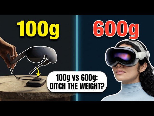 Meta VR Glasses vs. Apple Vision Pro: Ditch the Face Weight?