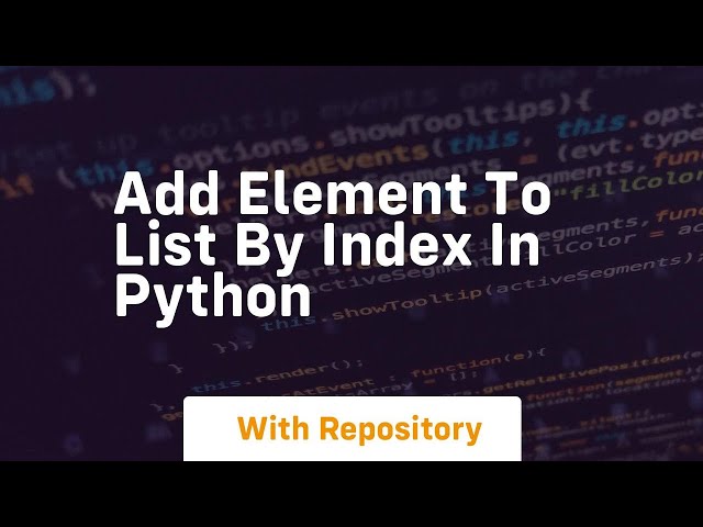 add element to list by index in python