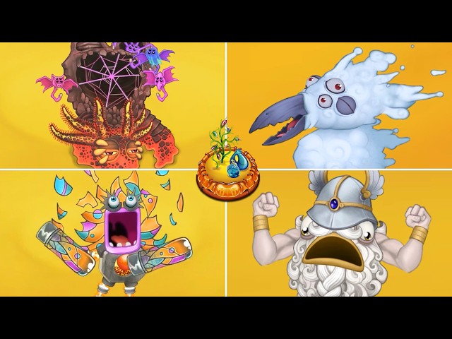 Fire Oasis - All New Monsters with Rares & Epics | My Singing Monsters