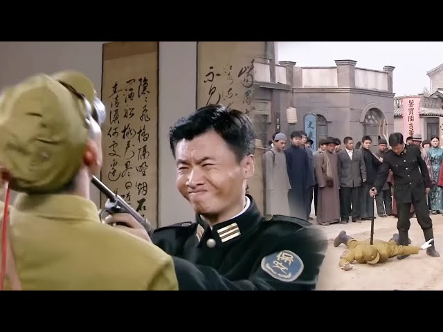 【抗日電影】日軍當街侮辱中國人，高手一招打倒他，當場報仇！