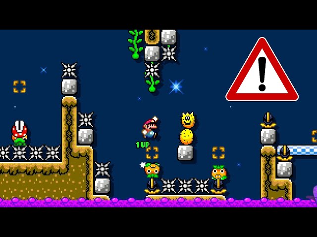 Super Mario Maker 2 🎮 Danger Jungle Kaizo Lite 🎮 Black_cat