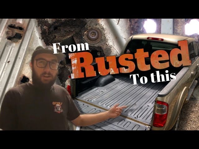 DIY Rusted Truck bed Fiberglass fix