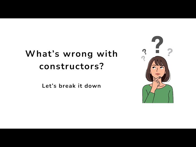 What’s wrong with Constructors in Javascript?