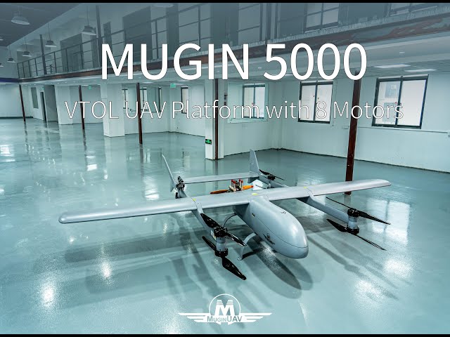 Mugin 5000 VTOL with 8 motors layout