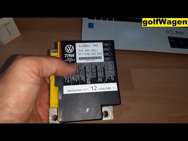 VW Passat B6 airbag defective control module 00003 after crash reset pinout airbag ecu read eeprom