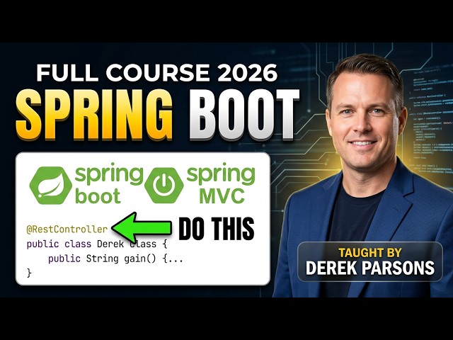 Spring Boot & Spring MVC Full Course 2026 | REST API Development for Beginners