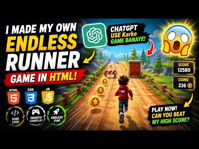 I Made My Own Endless Runner Game in HTML!