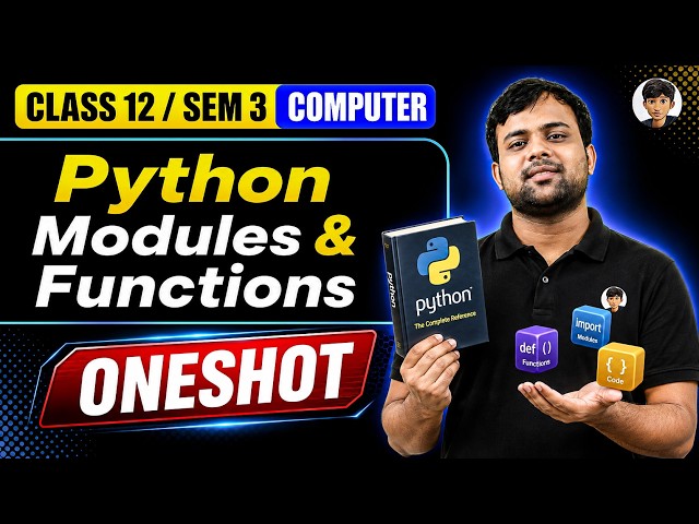 Python Modules & Functions One Shot | Class 12 Sem 3 Computer | WBCHSE 2026