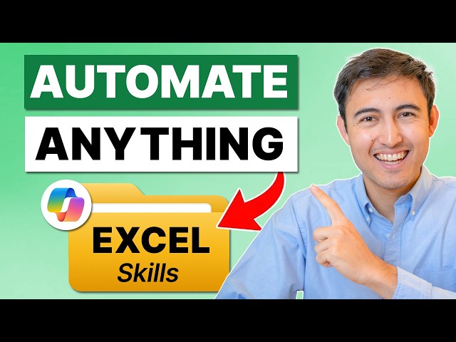 NEW Custom Skills in Excel Automate 90% of Your Work