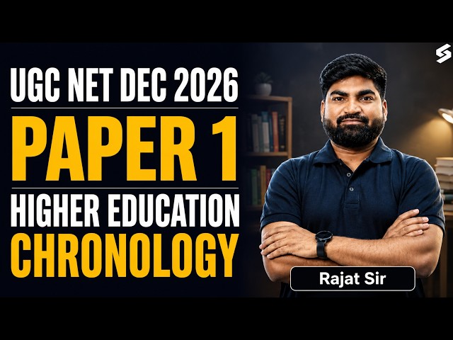 UGC NET Paper 1 | Higher Education UGC NET Paper 1 | Higher Education Chronology UGC NET By Rajat