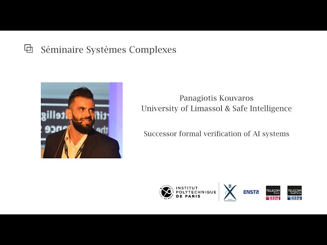 Séminaire Systèmes Complexes – Panagiotis Kouvaros: Formal verification of AI systems