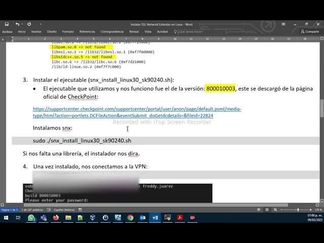 Instalar SSL Network Extender en Linux/ ( Variante de CheckPoint EndPoint Security VPN ~ Windows)