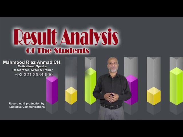 How To Do RESULT ANALYSIS of students? by Mahmood Chaudhary.  | Education TV