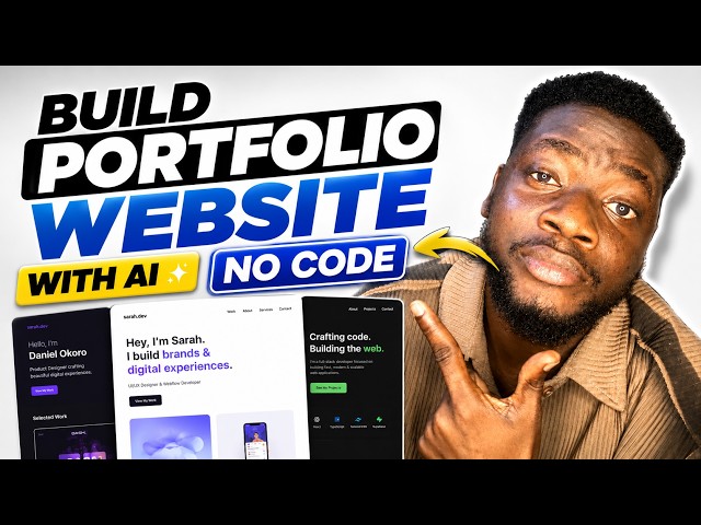 How to Build a Portfolio Website for Free With AI