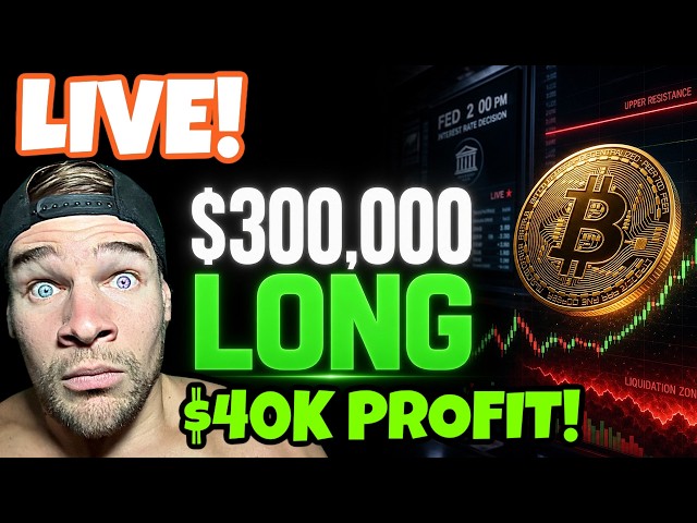I’M $300,000 LONG BITCOIN… HERE’S WHY (LIVE TRADING)