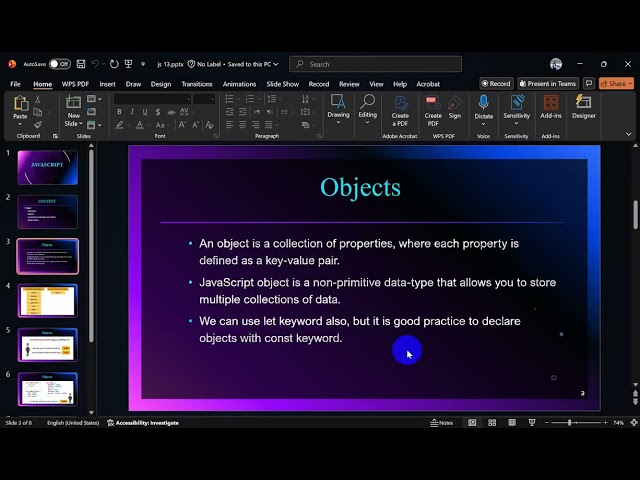 JavaScript Objects (Part 20)