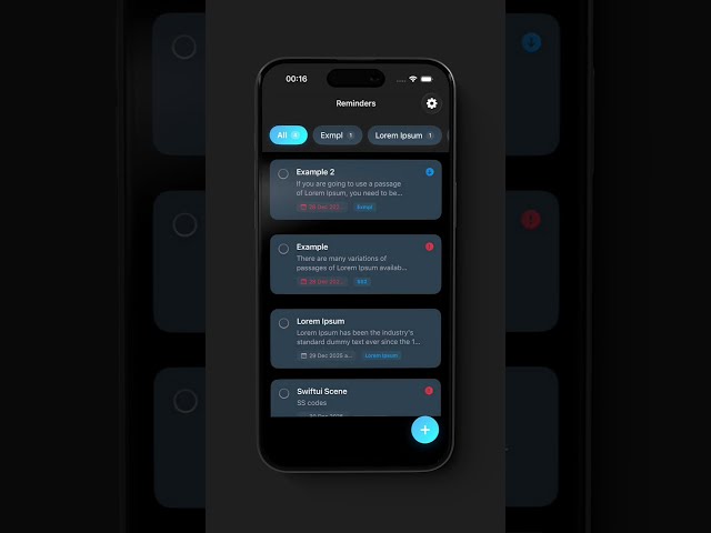✨ Aesthetic & Powerful: RemindMe App Built with SwiftUI 🎨