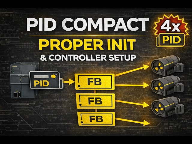 Designing a Scalable Multi-PID Control Block in TIA Portal (4 PID Compact Controllers)