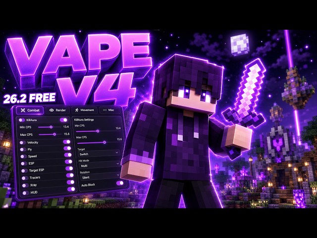 Ghost Client That Actually Works In 2026 | Free Vape Client Crack 26.2 + Killaura