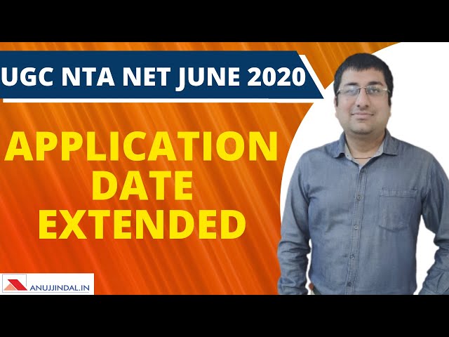 NTA UGC NET June 2020 APPLICATION DATE EXTENDED - by Shubham Sir